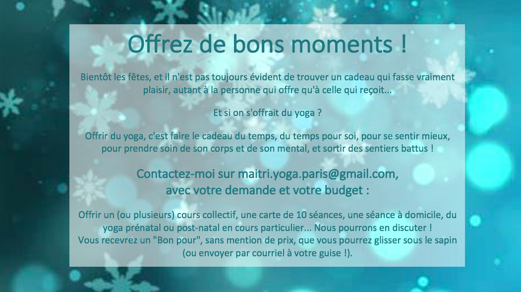 Le cadeau du Yoga